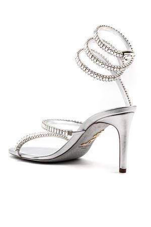 Sandalo Cleo in pelle argento 80 RENE CAOVILLA | C12674080NA01V118SILVER